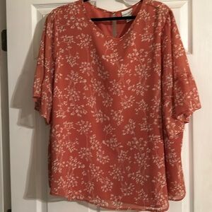 Women’s 2xl AVA VIA blouse, lined, worn once, smoke/pet free home
